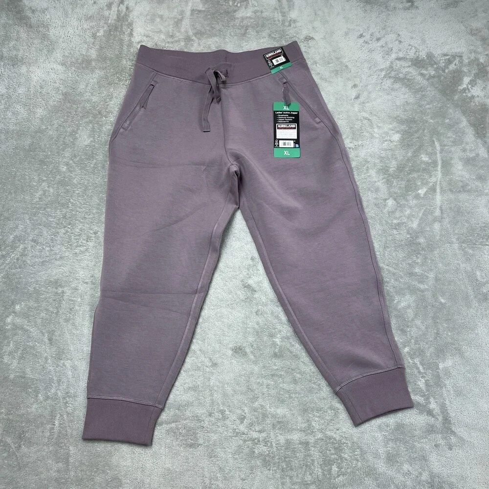 Kirkland Signature Women's XL Active Jogger Purple d1337 - Picture 4 of 5